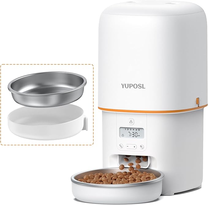 Automatic Cat Feeder - 4L Timed Auto Pet Feeder by Yuposl