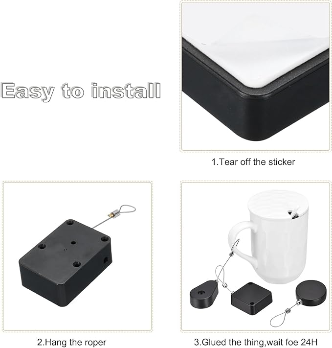 MECCANIXITY Punch Free Automatic Sensor Door Closer 78.7" Retractable Cable Lock - Image 5