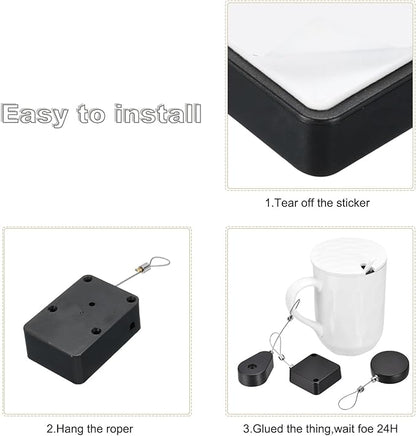 MECCANIXITY Punch Free Automatic Sensor Door Closer 78.7" Retractable Cable Lock - Image 5