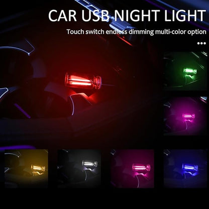 Car USB Night Light Bulb, Touch Dimmable Car Interior Ambient USB LED Lights - Image 5