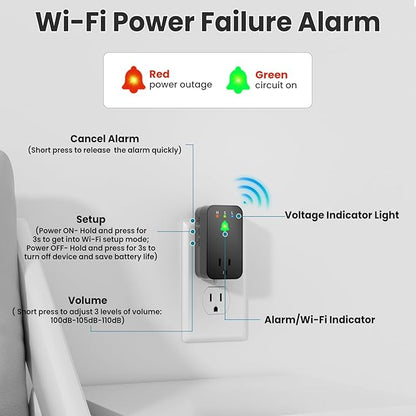 Power Failure Alarm WiFi, Smart Power Outage Alarm - Image 6