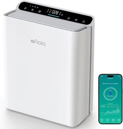 Air Purifier for Home Bedroom Large Room Up to 2000Ft², Smart APP&Voice Control by Afloia