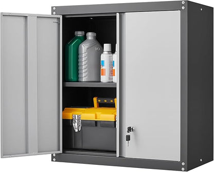 GREATMEET Lockable Storage Cabinet, Metal Garage Storage Cabinets, Metal Wall by GREATMEET