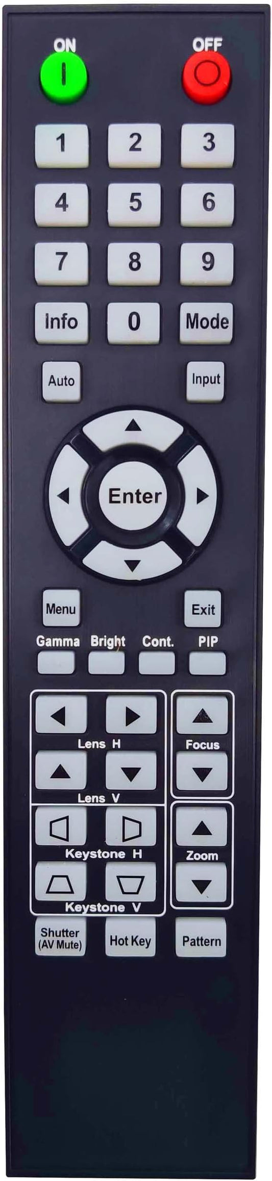 INTECHING BR-3074W Projector Remote Control by INTECHING