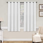 H.VERSAILTEX Pure White Curtains 63 inch Length Window Treatment Panels by HVERSAILTEX