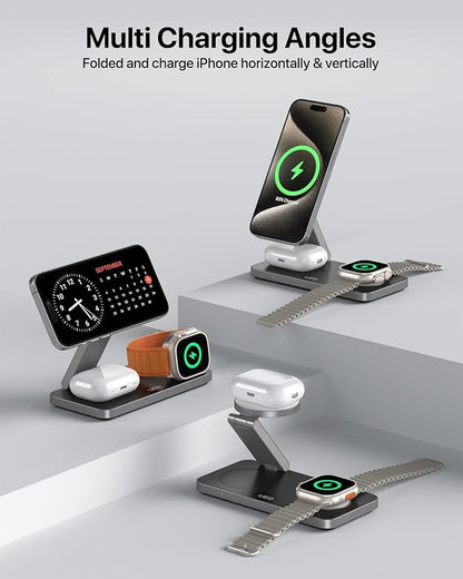 UEQ Foldable 3 in 1 Wireless Charging Station - Image 8