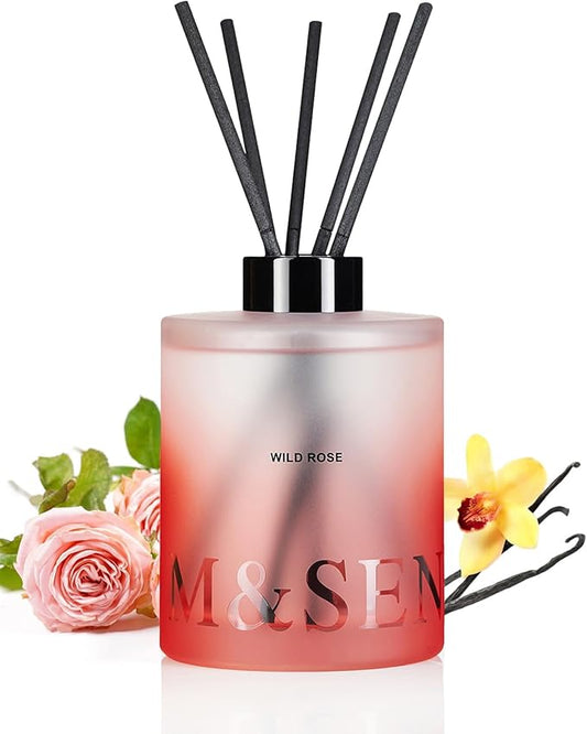 M&SENSE Wild Rose Reed Diffuser Set by MSENSE
