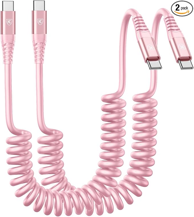 USB C to C Cable 6FT, CarPlay iPhone USB-C Cable/Android Auto USB C Cord by KIYODA