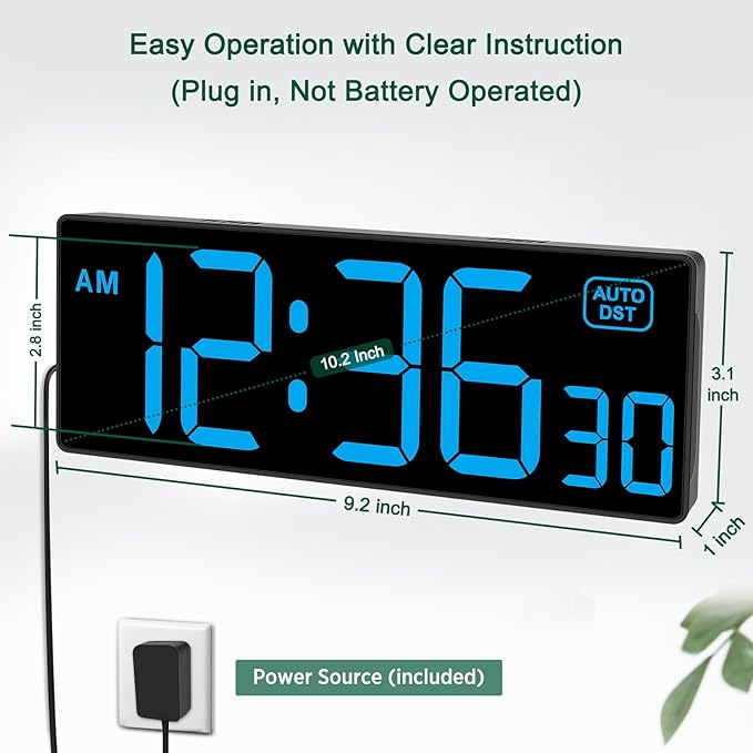 Soobest LED Wall Clock Digital Clock - Image 3