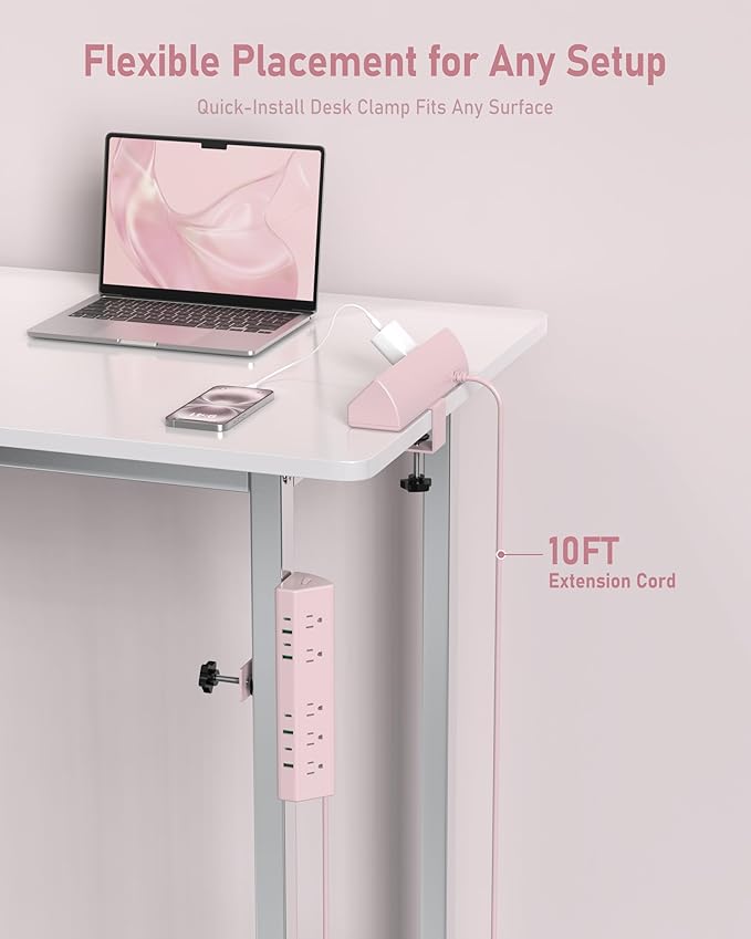 Jgstkcity Desk Clamp Power Strip, 45W Fast Charging Station, 4 USB-C, 4 USB-A - Image 8