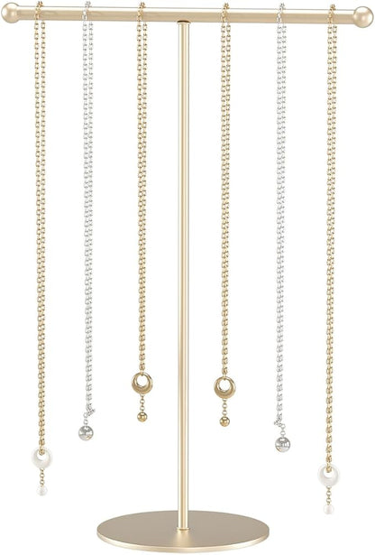 Justsoso Metal T-Bar Necklace Holder Stand, Necklace Hanging Display Stand by FocusOnJewelryDisplay