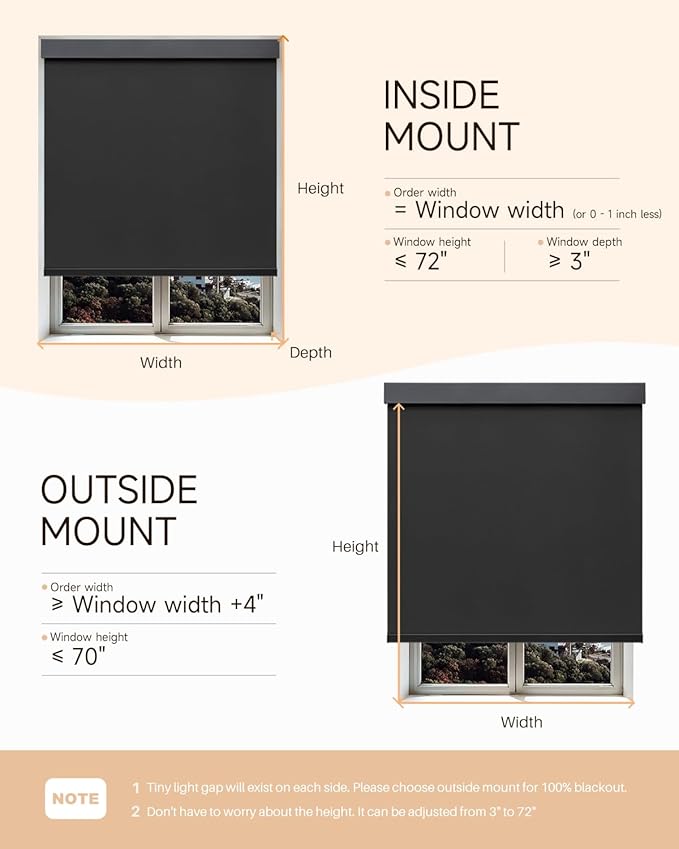 Smart Roller Shades for Windows, Alexa Blackout Motorized Blinds - Image 8