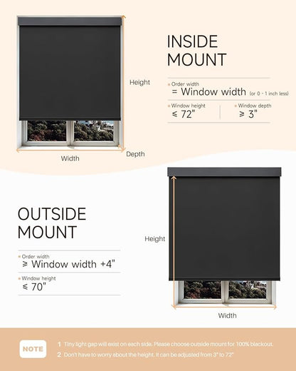Smart Roller Shades for Windows, Alexa Blackout Motorized Blinds - Image 8