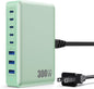 USB C Charger 300W USB C Charger Block, 8-Ports GaN IV Fast Charging Station Hub by GKUTW