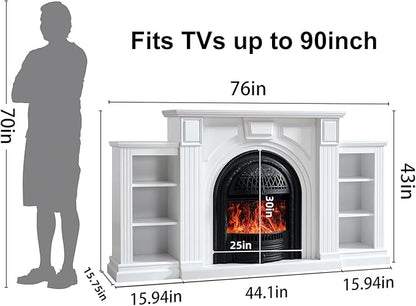 Farmhouse Electric Fireplace - Image 3