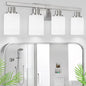 DIKAIDA Bathroom Vanity Light, 4-Light Nickel Modern Bathroom Light Fixtures by DIKAIDALights