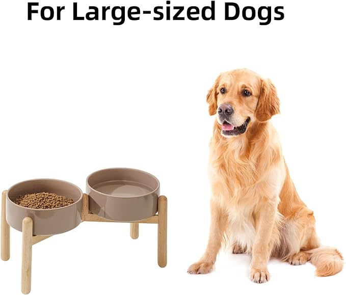 Ceramic 8.2inch Raised Dog Bowl - Image 4