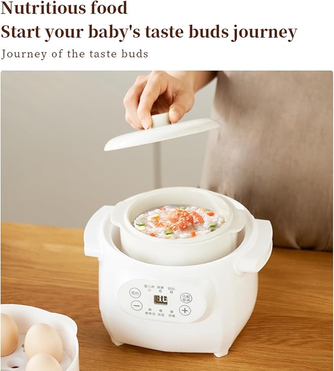 1L Ceramic Stew Pots Electric Porridge Soup Cooker - Image 7