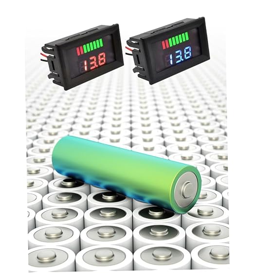 Battery Charge Level Indicator Car Battery Capacity Meter Tester Checker - Image 6