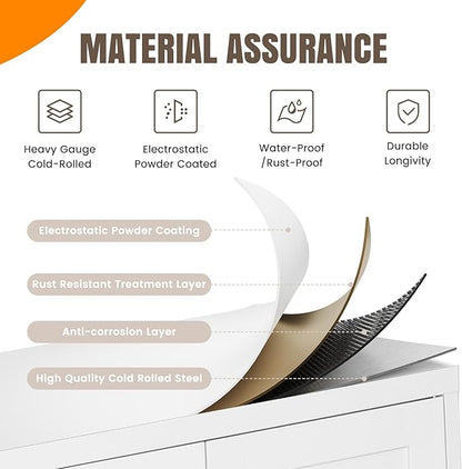 Yizosh Metal Storage Cabinet - Image 3