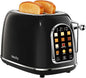 Mecity Toaster 2 Slice, Touch Screen Wide Slot Retro Toaster by Mecity