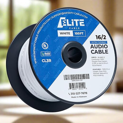 Elite 16/2 Speaker Wire 100ft, UL Listed, - Image 9