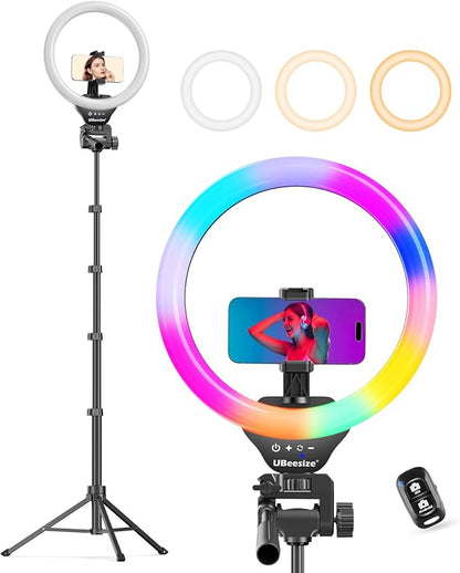 UBeesize 12'' RGB Selfie Ring Light by UBeesize
