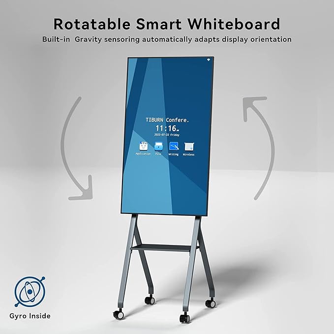 TIBURN Flip Board 55" S2 Smart Board, 4K UHD Smart Whiteboard - Image 3