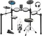 RVONE Electric Drum Set with Kick Hammer Pedal, Electronic Drum Kit by RVONE