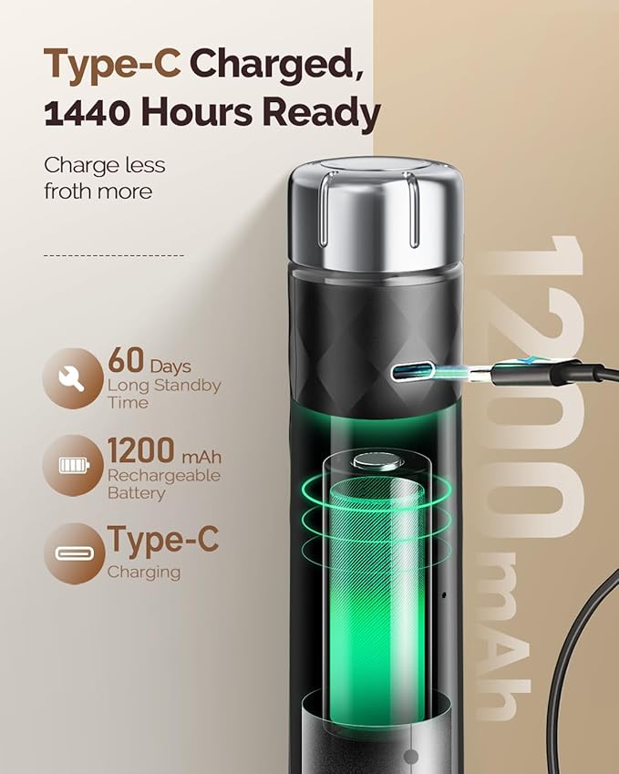 Maestri House Rechargeable Milk Frother - Image 5
