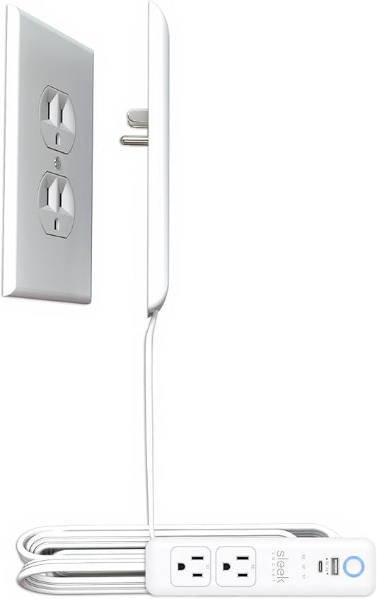 Smart Sleek Socket: Universal Outlet Concealer by sleeksocket