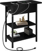 LIDYUK End Table with Charging Station, Flip Top Side Table with USB Ports and by LIDYUK