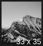 Frame It Easy 33 x 35 Black Grain Wood Frame by FrameItEasy