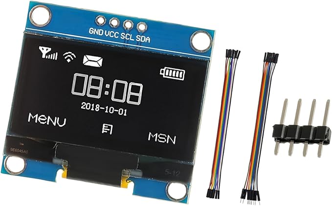 JAMHER 1.3 Inch I2C IIC OLED Display Module 128x64 Pixel Mini Self-Luminous by Unknown