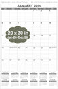 2026 Wall Calendar by Runtioval