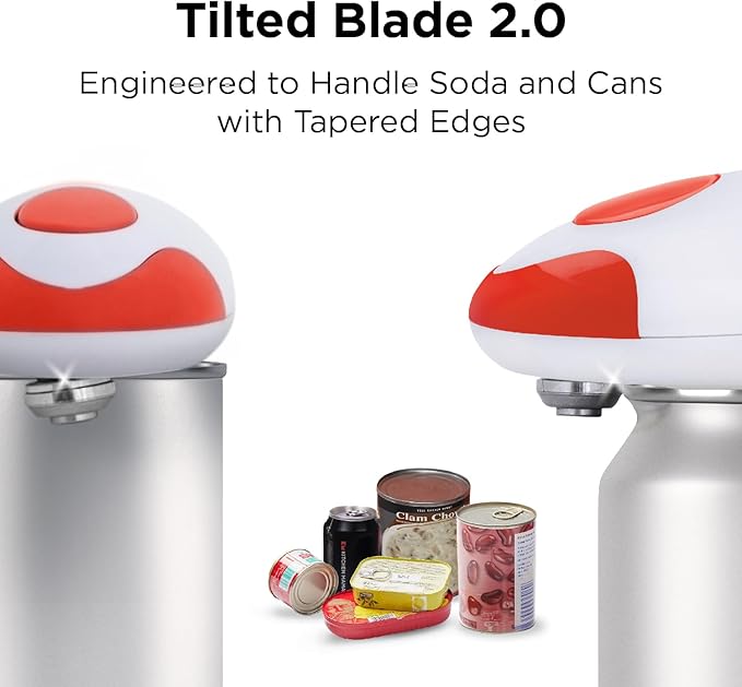 Kitchen Mama Auto 2.0 Electric Can Opener: Blade Opens Almost Any Can Pop or - Image 4