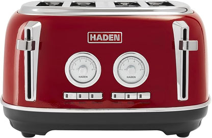 Haden Dorset 4 Slice Wide Slot Stainless Steel Toaster by HADEN