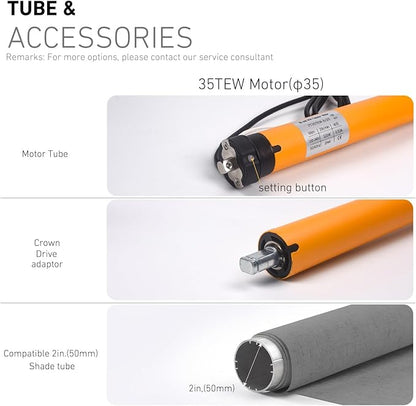 110V/120V Tuya WiFi 35mm Roller Blinds Motor Wired, 6N 20rpm, Smart Google - Image 3
