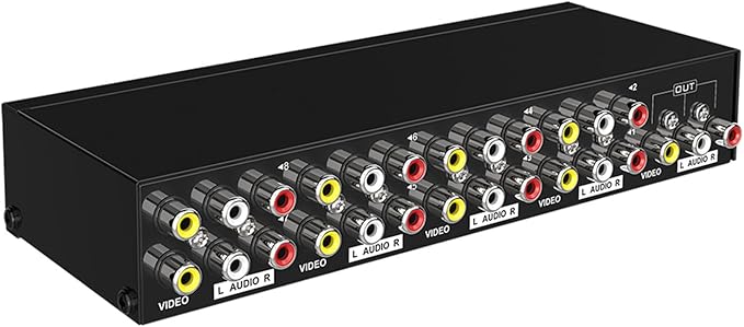 Manual 8Way Video Signals Switcher Box 8in 1Out Video Vid Switching Box - Image 4