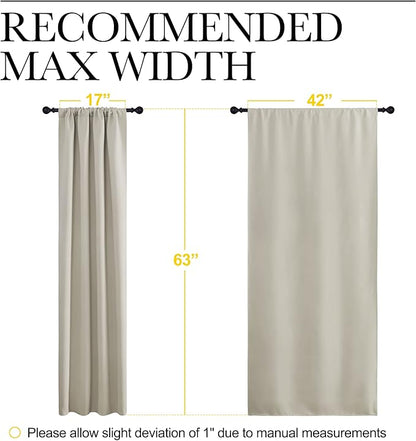 NICETOWN Blackout Curtains for Living Room, Darkening Window Curtain Panels - Image 7