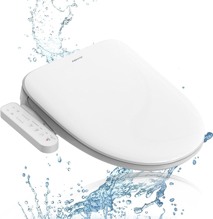 Aquatiz Elongated Smart Toilet Seat, Electronic Heated Toilet Seat, by AquaSpace