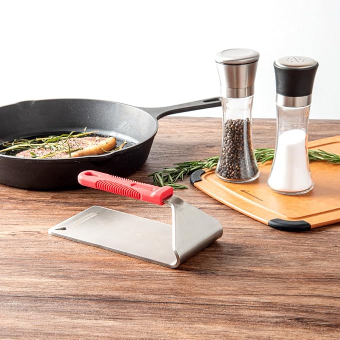 Restaurantware Met Lux 8.5 x 4.3 Inch Steak Press 1 Heavy-Duty Grilling Weight - Image 6