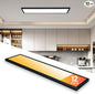 Mcacggo 12-Pack Black 1x4 LED Flat Panel Light Surface Mount, 5000K-4000K-3000K by Mcacggo