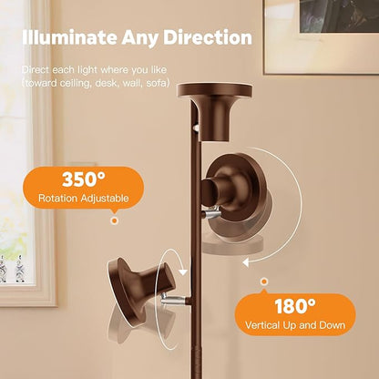 SIBRILLE 36W LED Tree Floor Lamp, Modern Dimmable Standing Lamp - Image 5