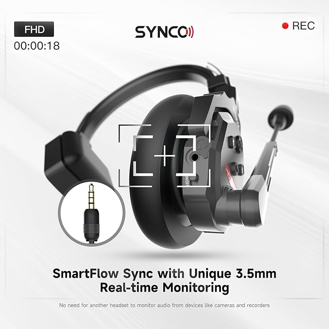 SYNCO XTALK X2 Wireless Headset Intercom System 2.4GHz 400 Meters Noise - Image 6