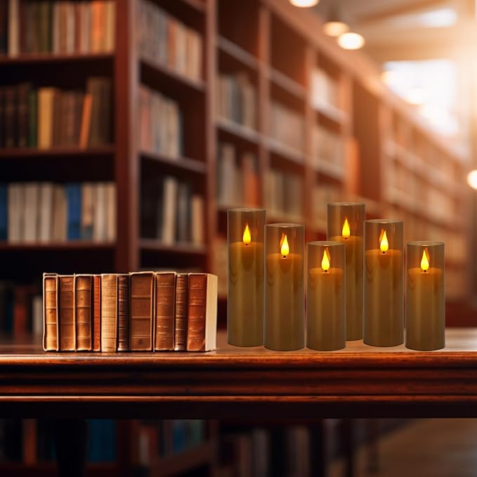 Halloween Decoration Flickering Flameless Candles Battery Operated Timer Led - Image 6