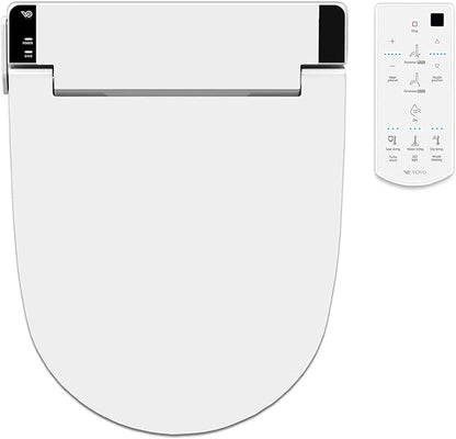 VOVO VB-6100SR Round Bidet Toilet Seat, Warm Water, LED Light, Heated Seat by VOVO