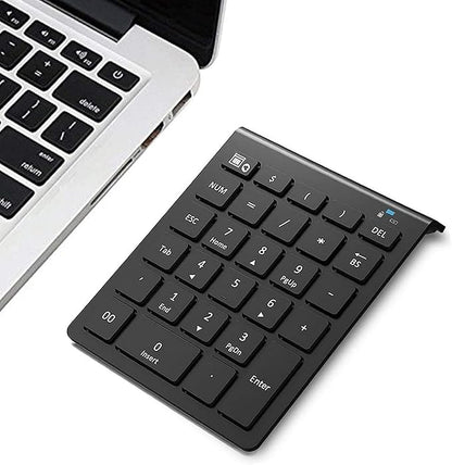 Lekvey Bluetooth Number Pad for Laptop, Wireless Numeric keypad, 28 Keys Numpad - Image 8
