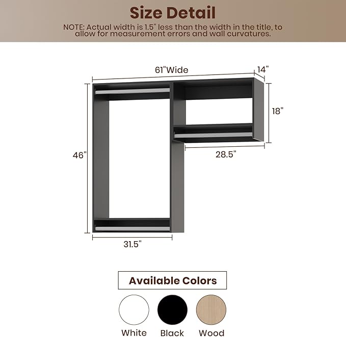 ROOMTEC Modular Closet System, Wooden Tower - Image 2