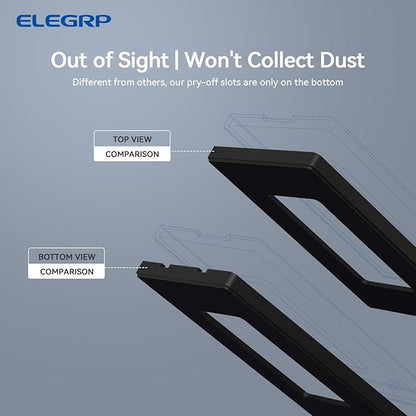 ELEGRP 4-Gang Screwless Decorative Wall Plates, Mid-Size Unbreakable - Image 3